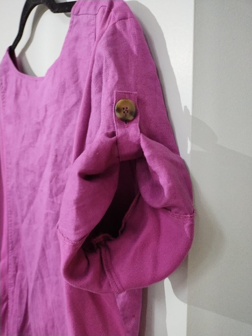 NWT Blu9 mini 100% linen dress with pockets XXL - Picture 6 of 9